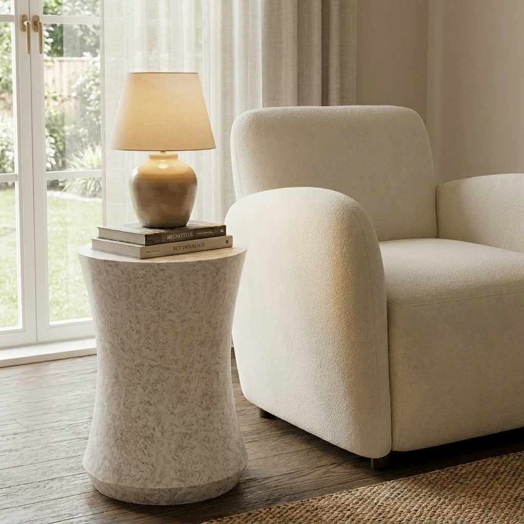 The Solstice - 14" Hourglass Accent Table