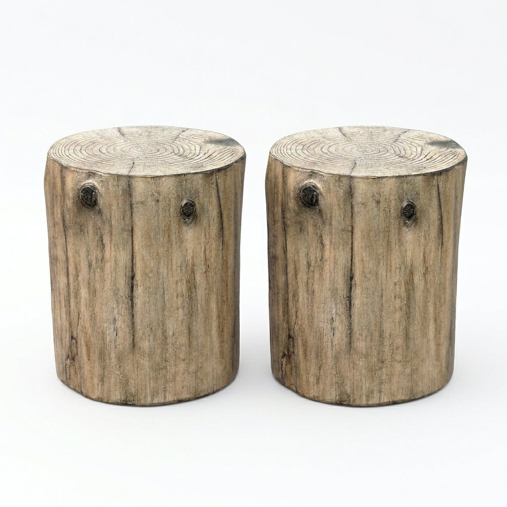 The Emberwood Hideaway - 18" Sculptural Log Side Table