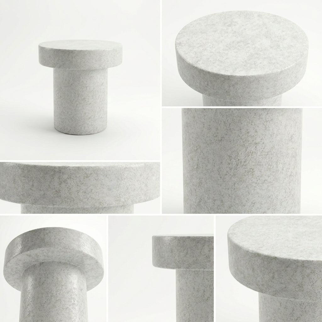 The Nightfall Sanctuary - 20" Terrazzo Side Table