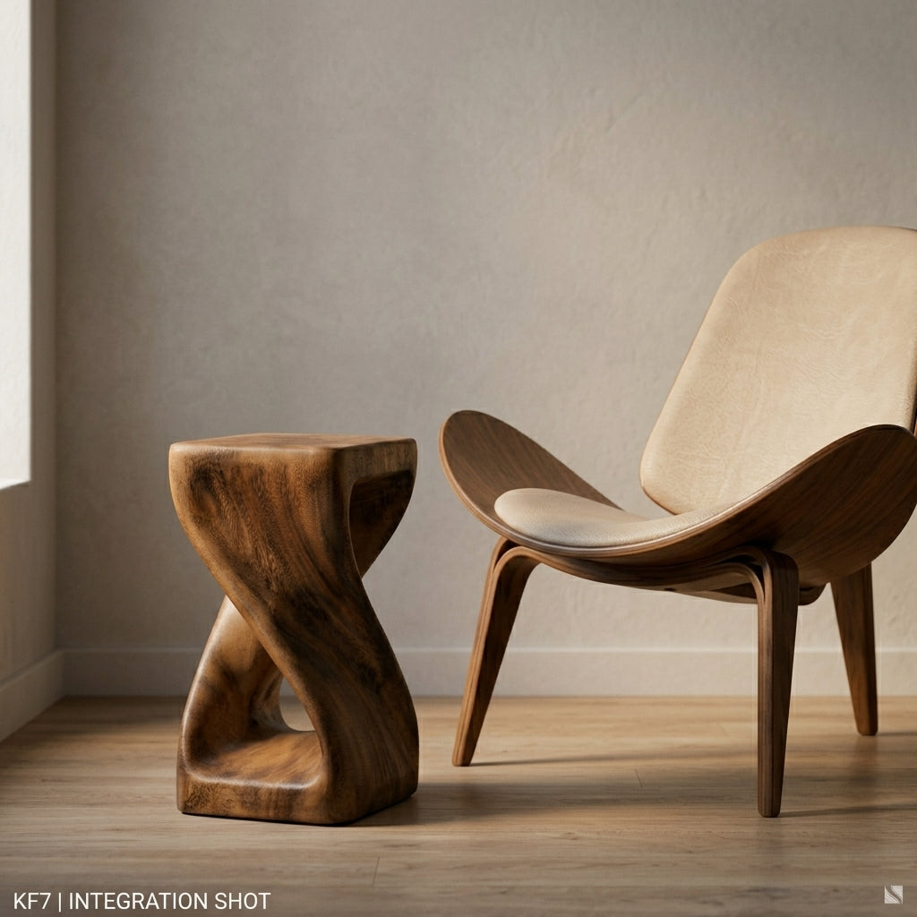 The Infinity Twist - 11" Sculptural Accent Table