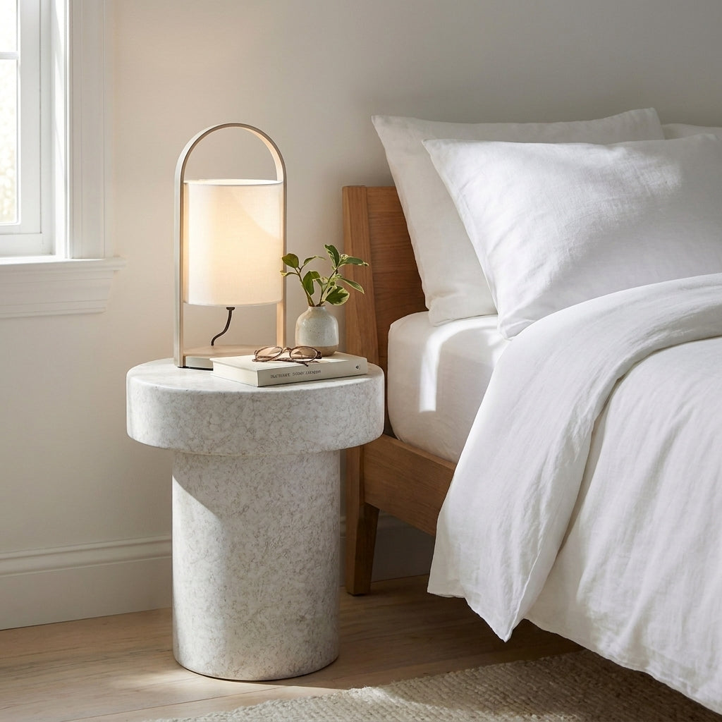 The Nightfall Sanctuary - 20" Terrazzo Side Table