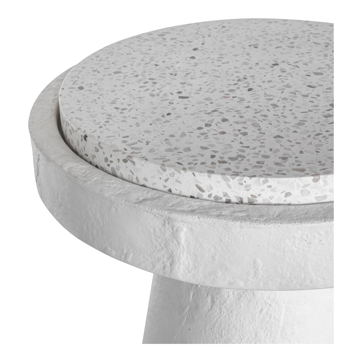 Moe's Home Collection Book Accent Table White Stone Side Tables