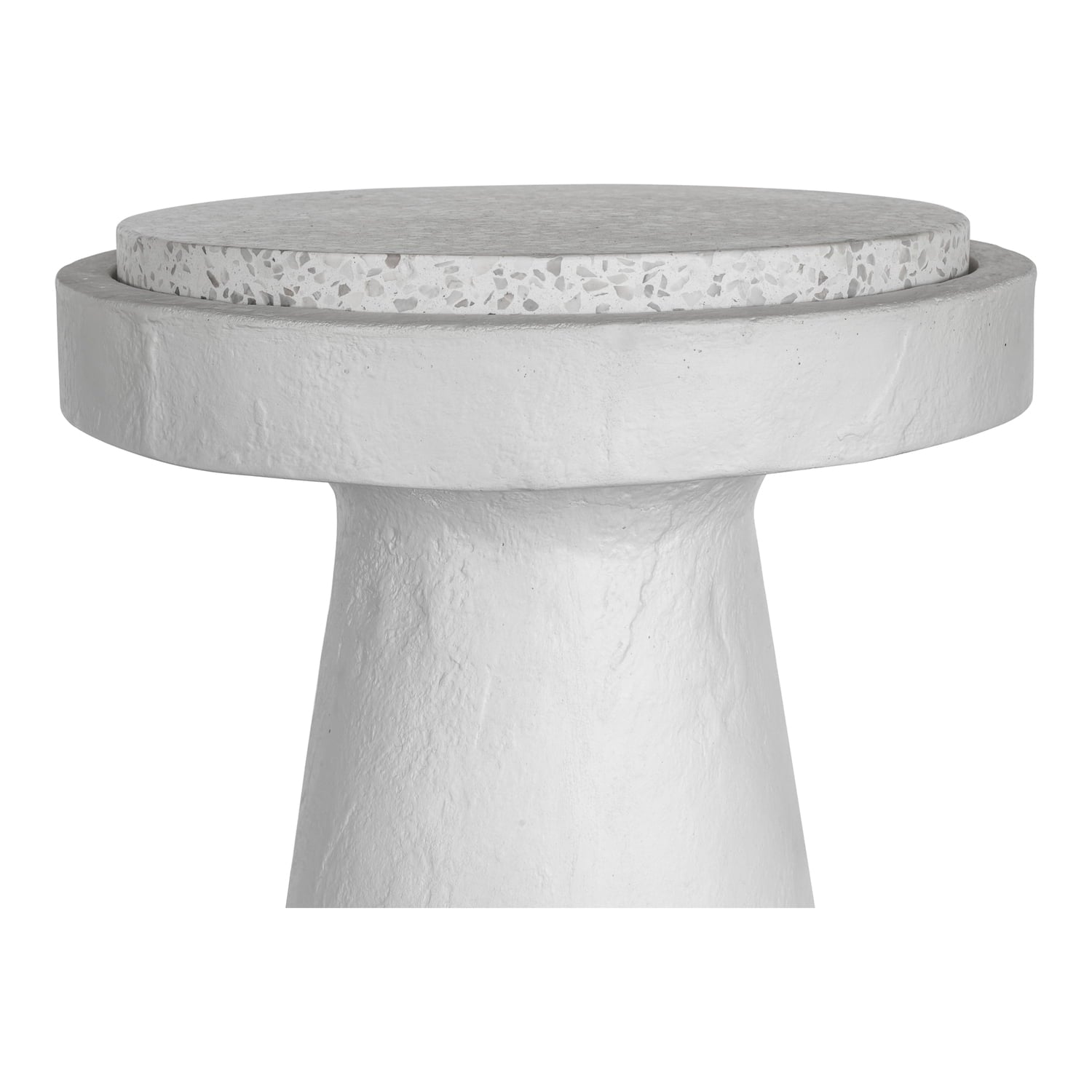 Moe's Home Collection Book Accent Table White Stone Side Tables