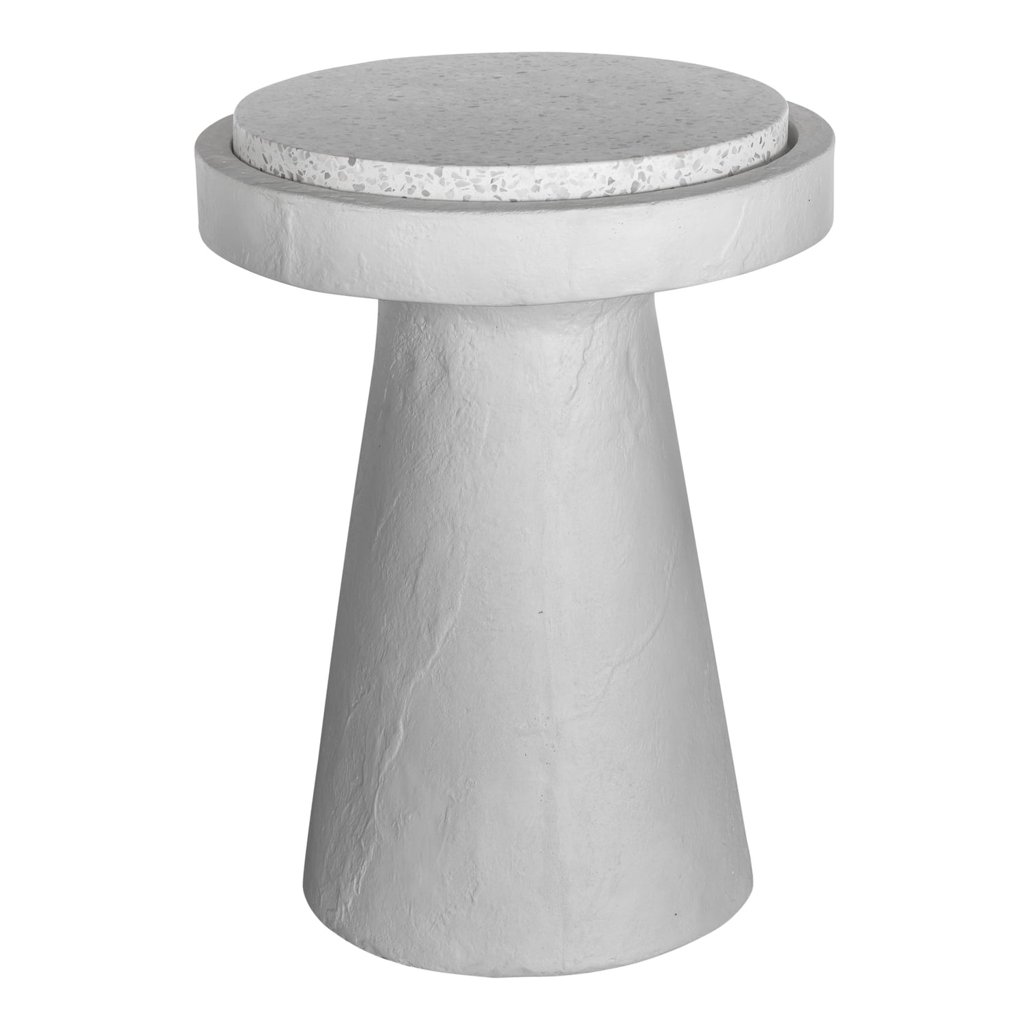 Moe's Home Collection Book Accent Table White Stone Side Tables