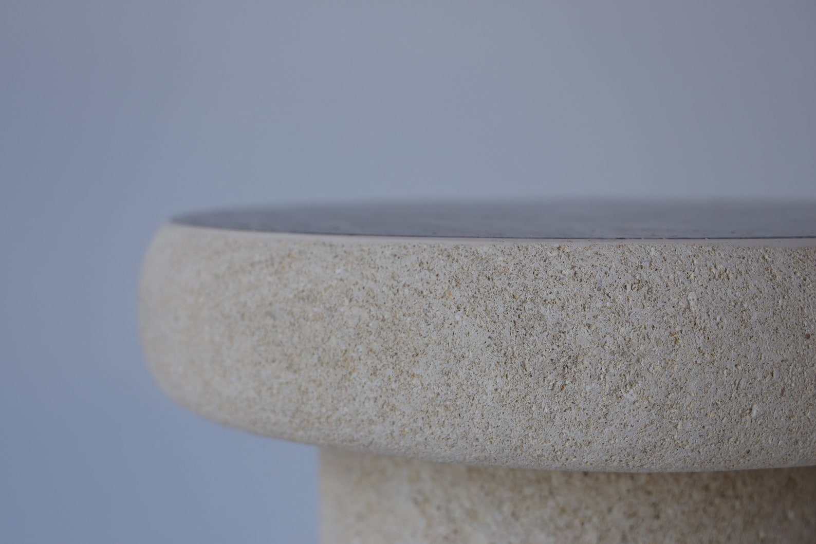 Gray Marble and Spanish Limestone Coffee Tabe