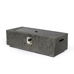 Paramount Rocco Rectangular Fire Pit Table
