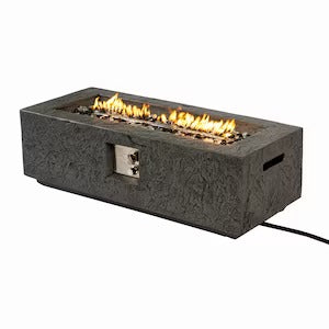 Paramount Rocco Rectangular Fire Pit Table