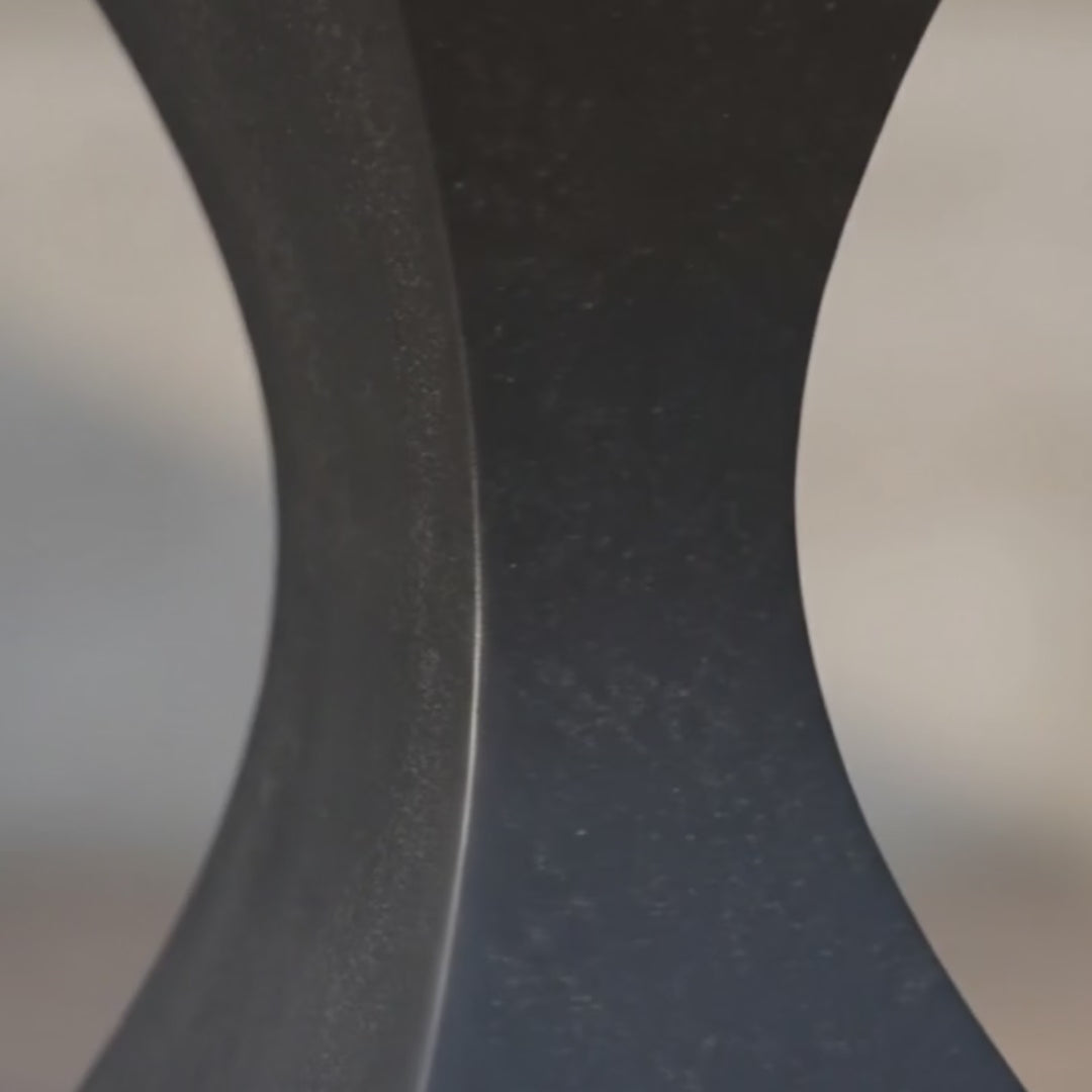 The Midnight Hourglass - 18" Sculptural Accent Table