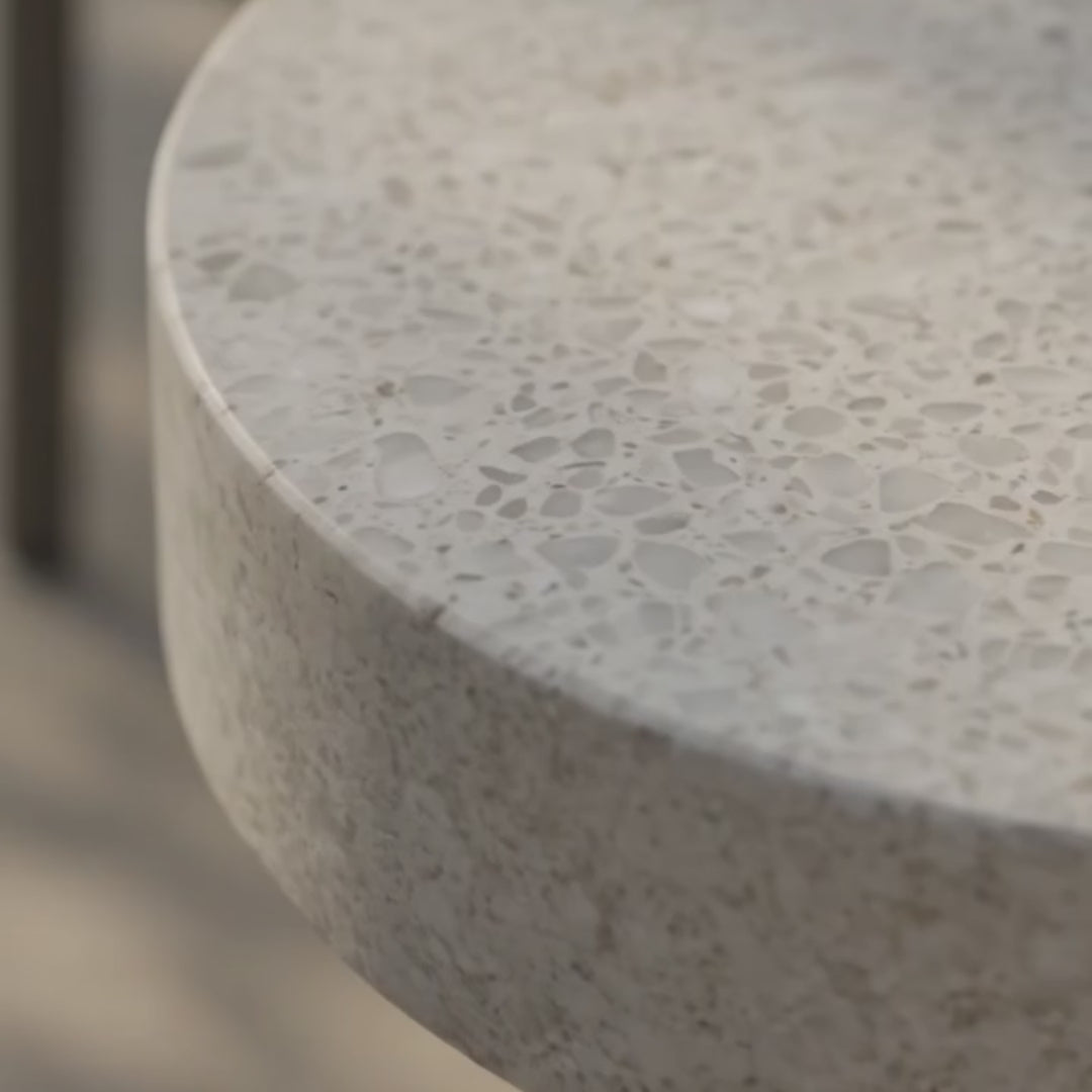 The Nightfall Sanctuary - 20" Terrazzo Side Table