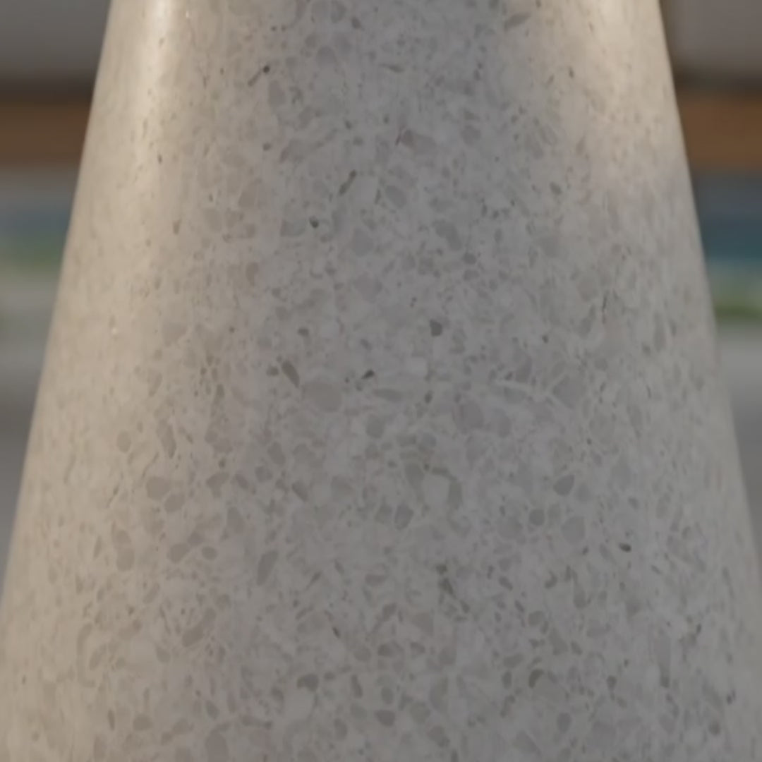 The Silent Drop - 16" Mushroom Pedestal Side Table