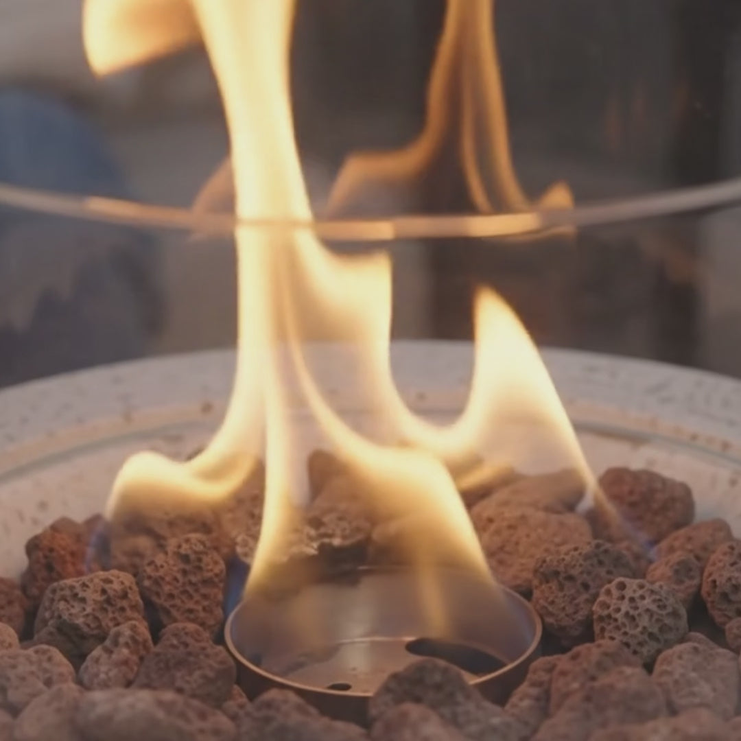 The Twilight Column - 16" Modern Round Fire Column